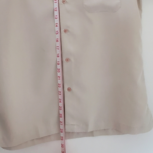 Short Sleeve ALFANI Men's Shirt Soft Modal fabric. Size Large. Ivory. - Picture 5 of 7